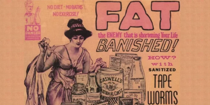 Old Tapeworm Diet poster