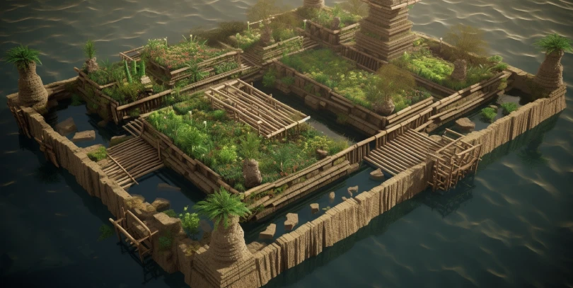 Aztec floating gardens